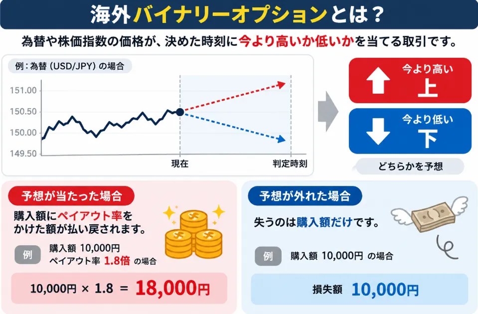 バイナリーオプションとは?の図解