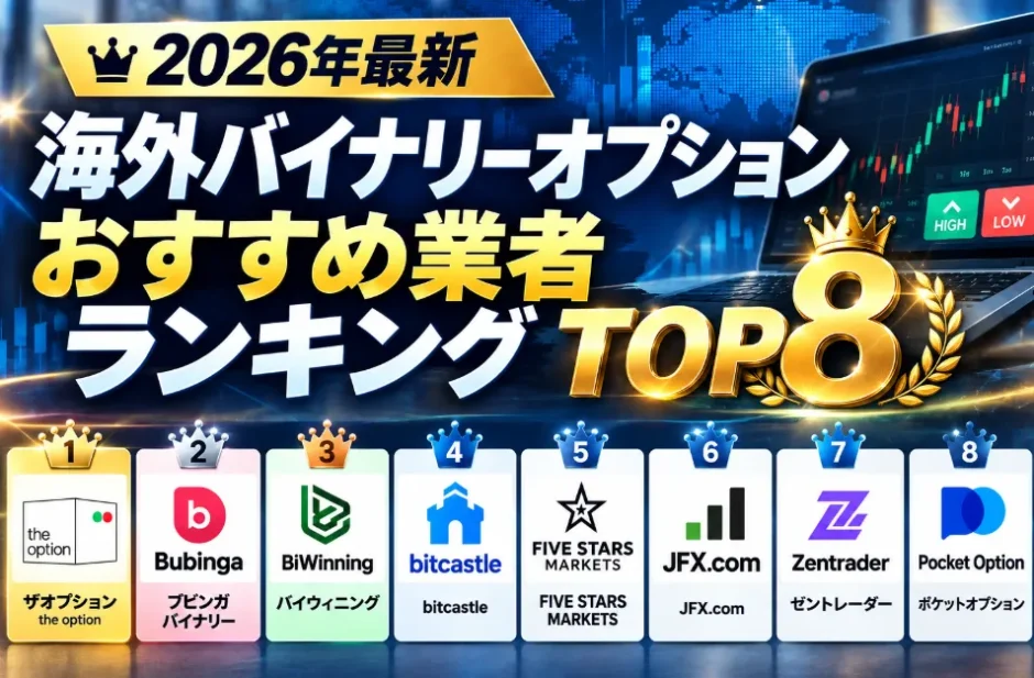 海外バイナリーオプション業者おすすめランキングアイキャッチ画像